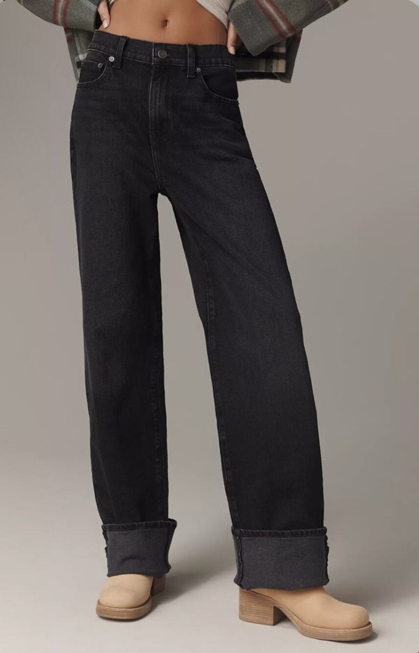 Mod/Am Rexford Cuff High Full Cuffed Jeans Size 25